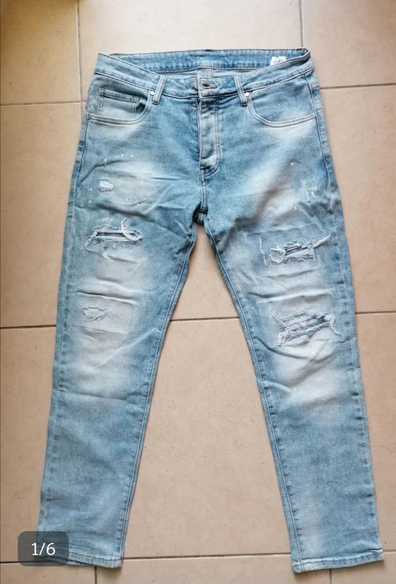 Pantalón vaquero desgastado para hombre